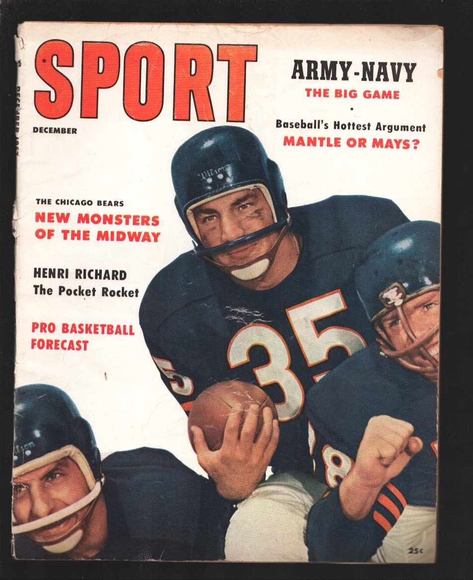 Sport 12/1957-Chicago Bears-Monsters of the Midway cover-Army-Navy