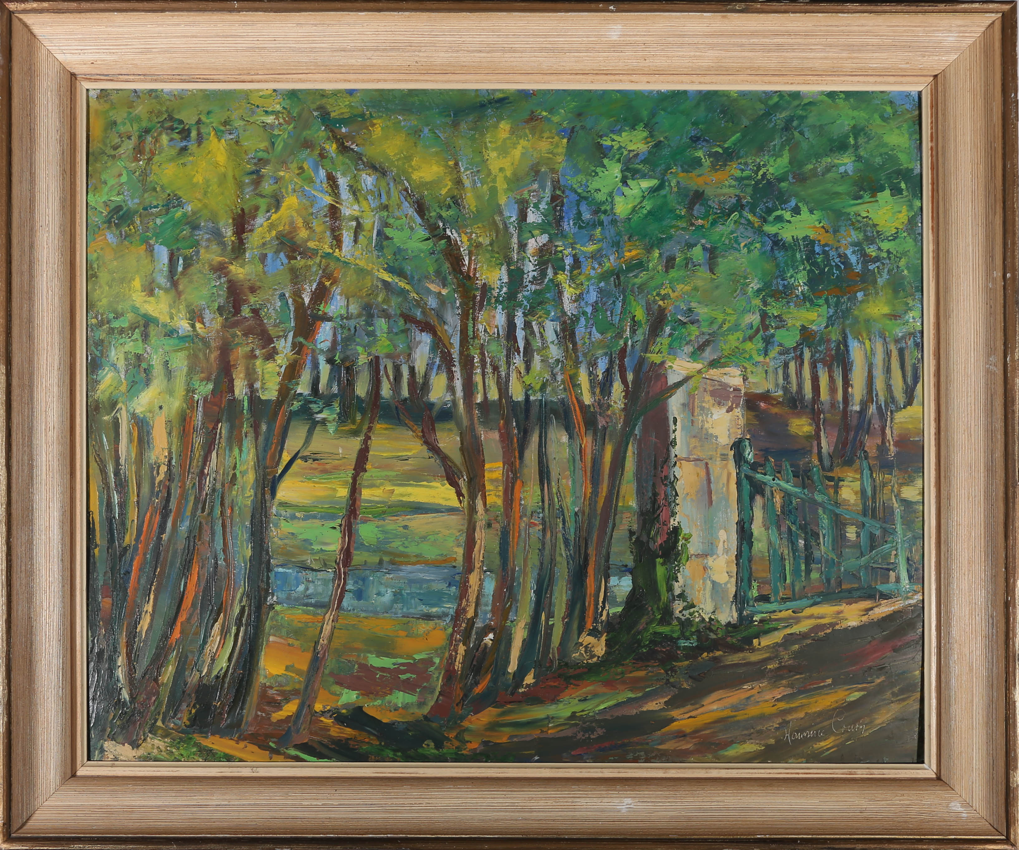 20th Century Oil Colours Among The Trees: Signed by Author(s) Art