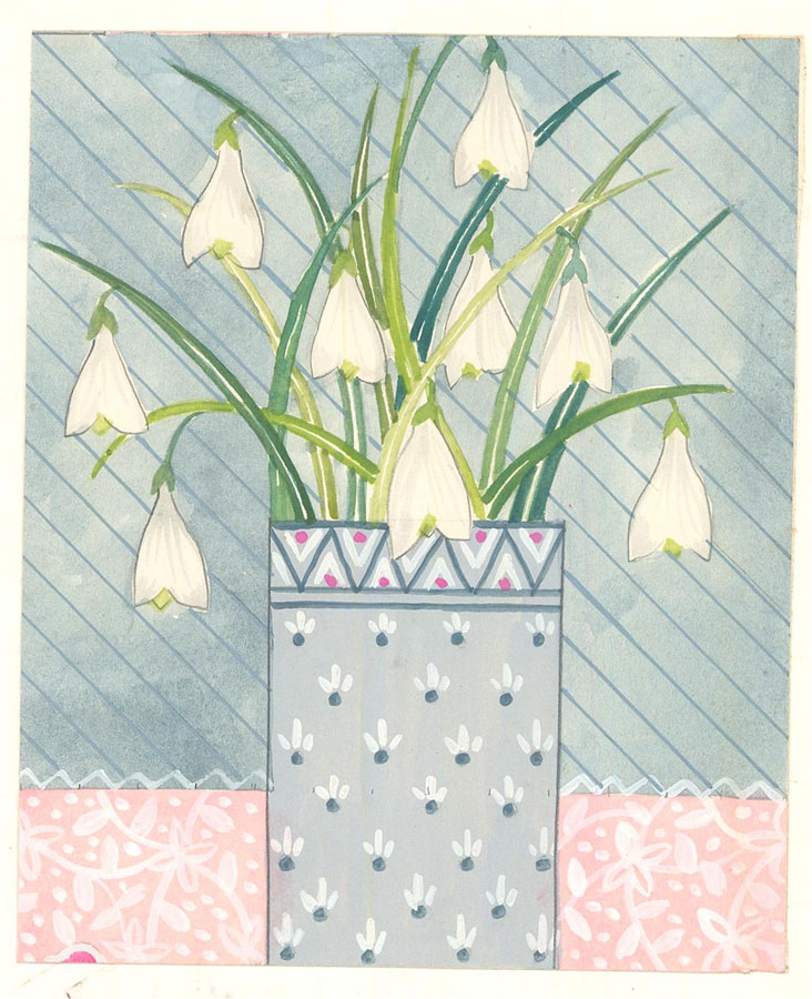 20th Century Gouache - Snowdrops II: Kunst / Grafik / Poster | Sulis ...