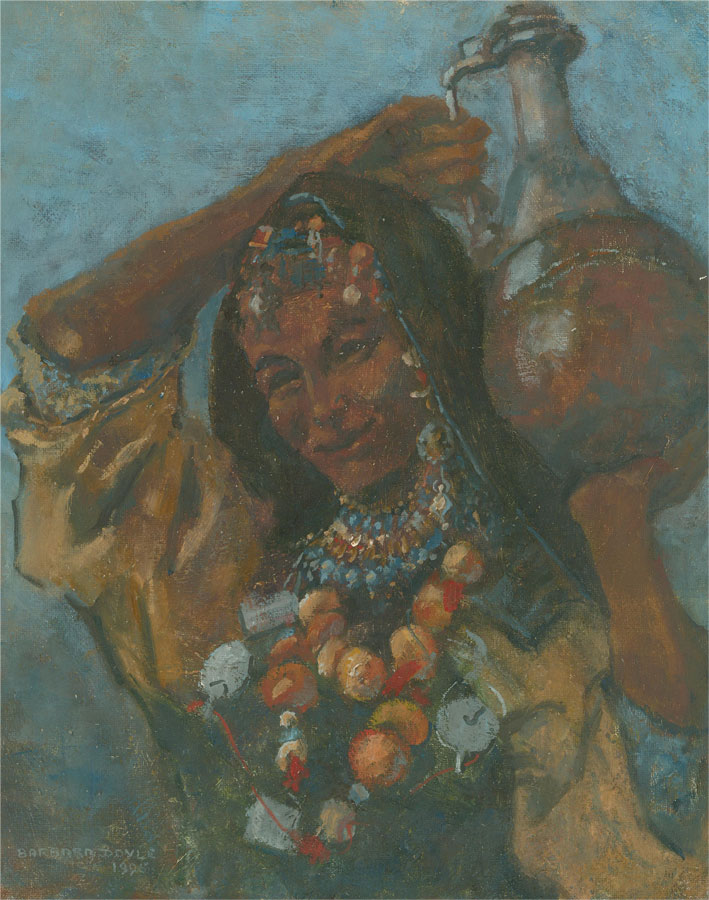 Barbara Doyle (b.1917) - 1996 Oil, Moroccan Beads Barbara Doyle (b.1917) [ ]