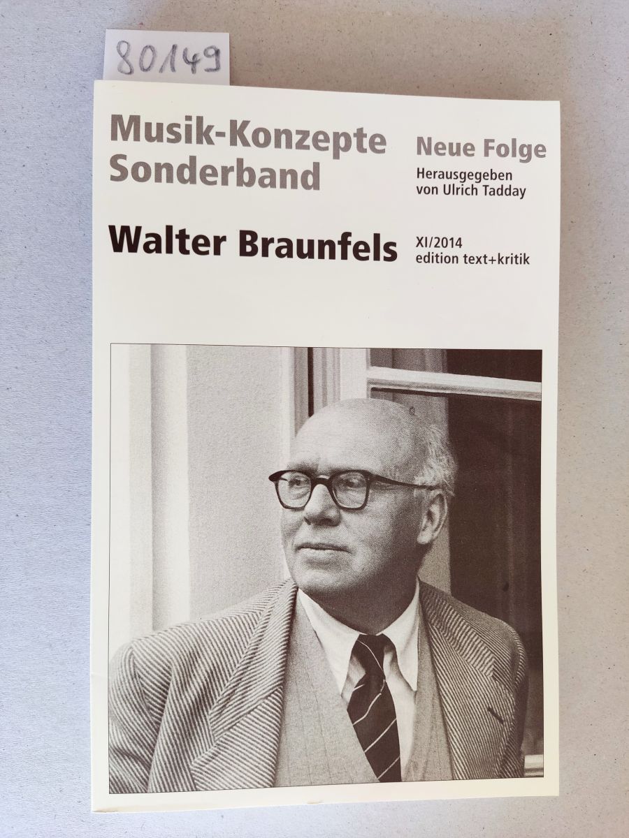 Hans Zender. = Musik-Konzepte Neue Folge Sonderband. 2013. - Tadday, Ulrich: (Herausgeber)