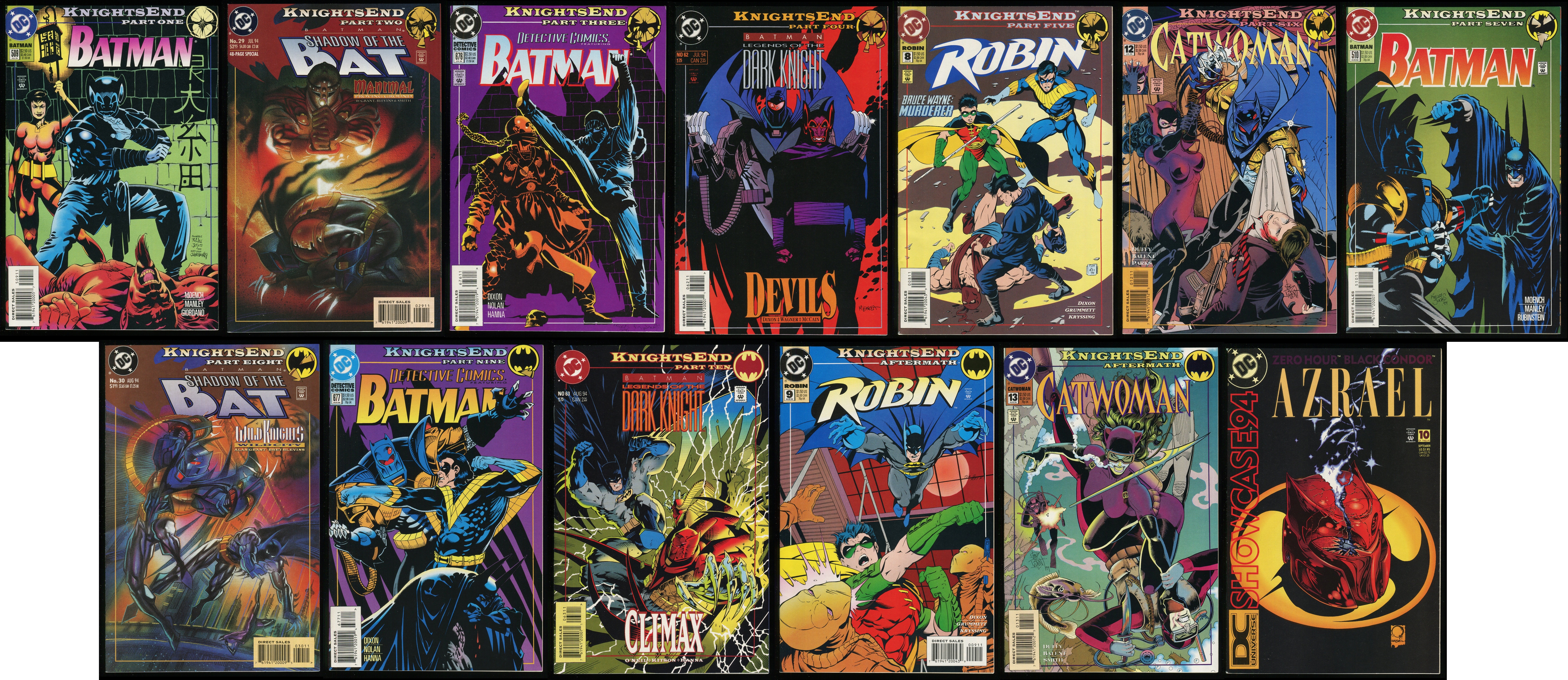 Batman KnightsEnd Complete Comic Story Arc Set Nightwing Robin Azrael  Catwoman by Alan Grant, Charles Dixon, Joe Duffy, Doug Moench, Denny  O'Neil: (1994) Comic | CollectibleEntertainment