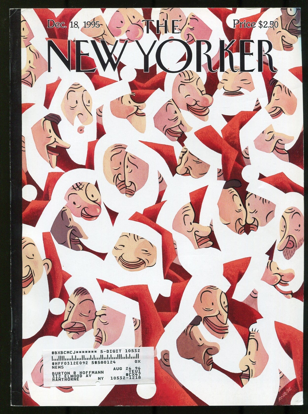 The New Yorker Vol. LXXI, No. 41, December 18, 1995 by (UPDIKE, John