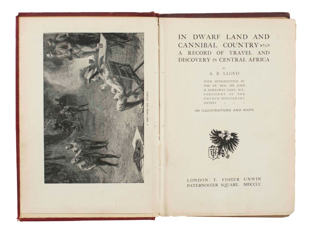 In dwarf land and cannibal country: a record of travel and discovery in Central Africa. - LLOYD, Albert Bushnell.