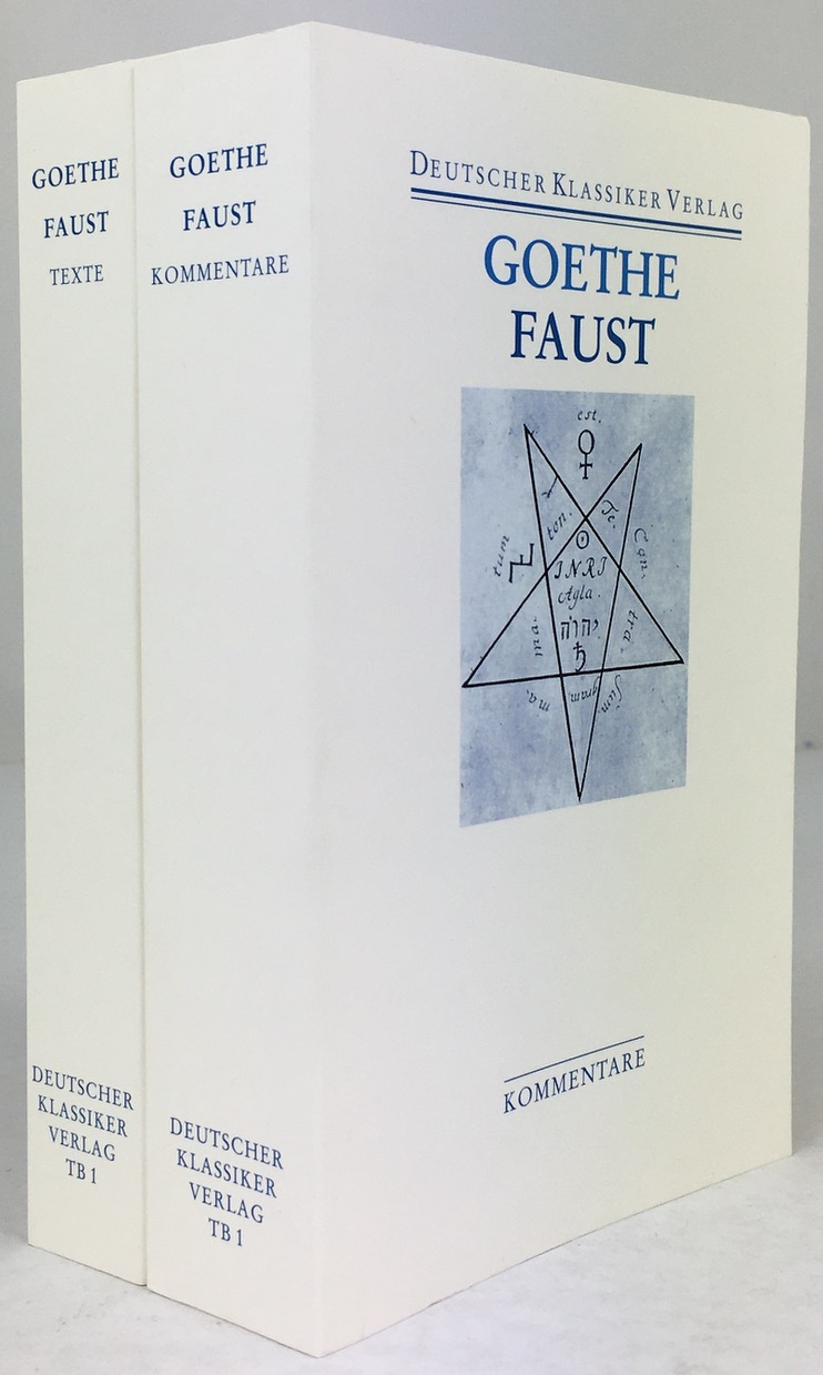 Faust. (in 2 Teilbänden.) Herausgegeben von Albrecht Schöne. Teilband 1: Texte. / Teilband 2: Kommentare. - Goethe, Johann Wolfgang