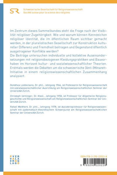 Die Sichtbarkeit religiöser Identität : Repräsentation - Differenz - Konflikt - Christoph Uehlinger