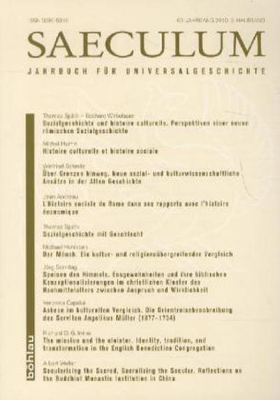 Saeculum. Jahrbuch für Universalgeschichte. Bd.60/2 - Klaus Butzenberger