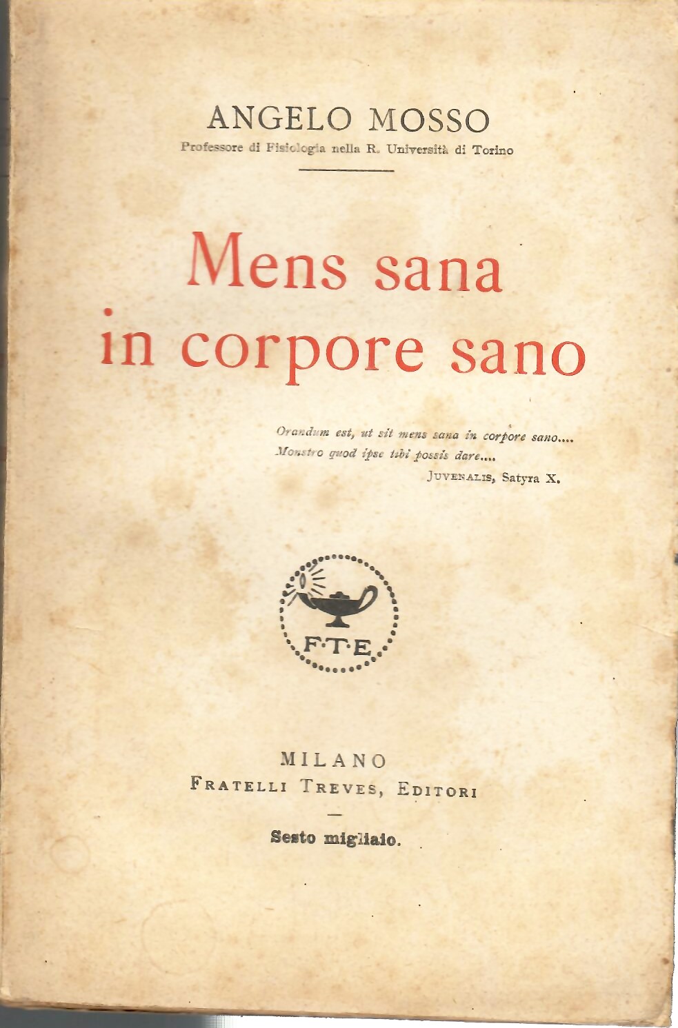 Mens Sana in Corpore Sano - Mosso, Angelo