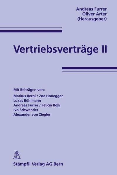 Vertriebsverträge II (f. d. Schweiz) - Andreas Furrer