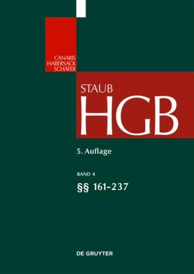 Handelsgesetzbuch §§ 161-237 - Claus-Wilhelm Canaris