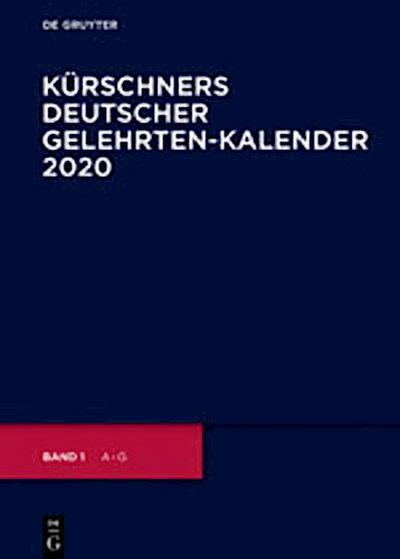 Kürschners Deutscher Gelehrten-Kalender 2020 - Joseph Kürschner