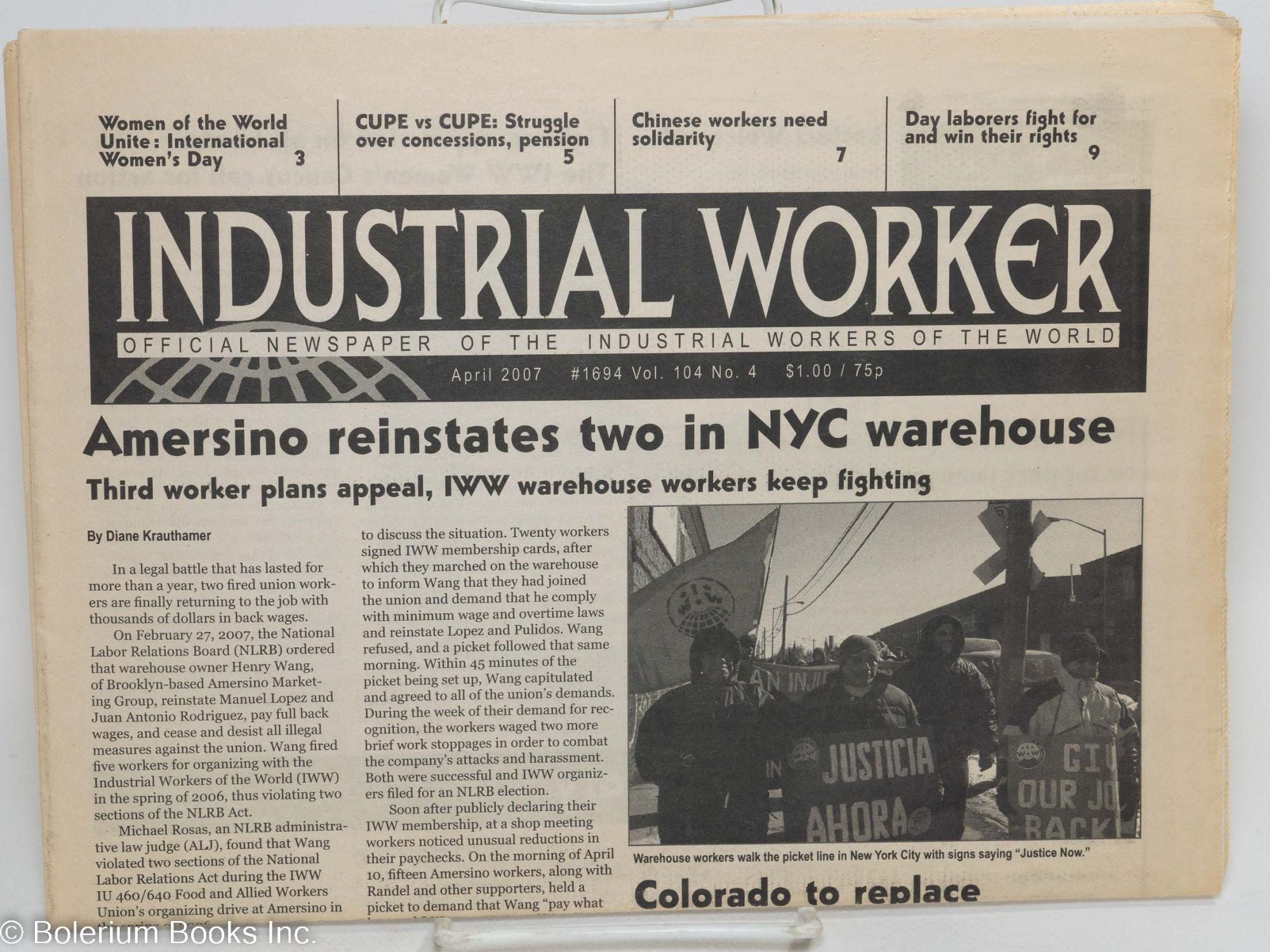 Industrial Worker; official newspaper of the Industrial Workers of the