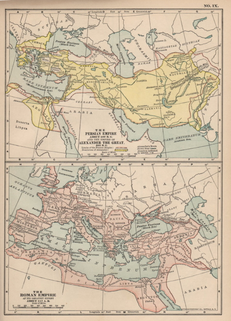 THE APPROXIMATE BOUNDARIES OF ANCIENT CIVILIZATIONS,1899 Antique ...