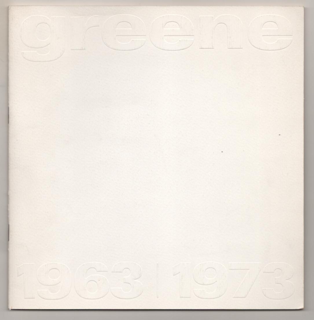 Stephen Greene: A Retrospective Exhibition of Work Produced from 1963 to 1973 GREENE, Stephen [ ] [Couverture souple]