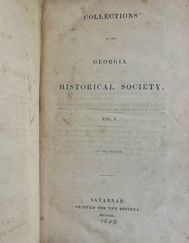 Collections of the Historical Society. Vol. I. by Historical Society