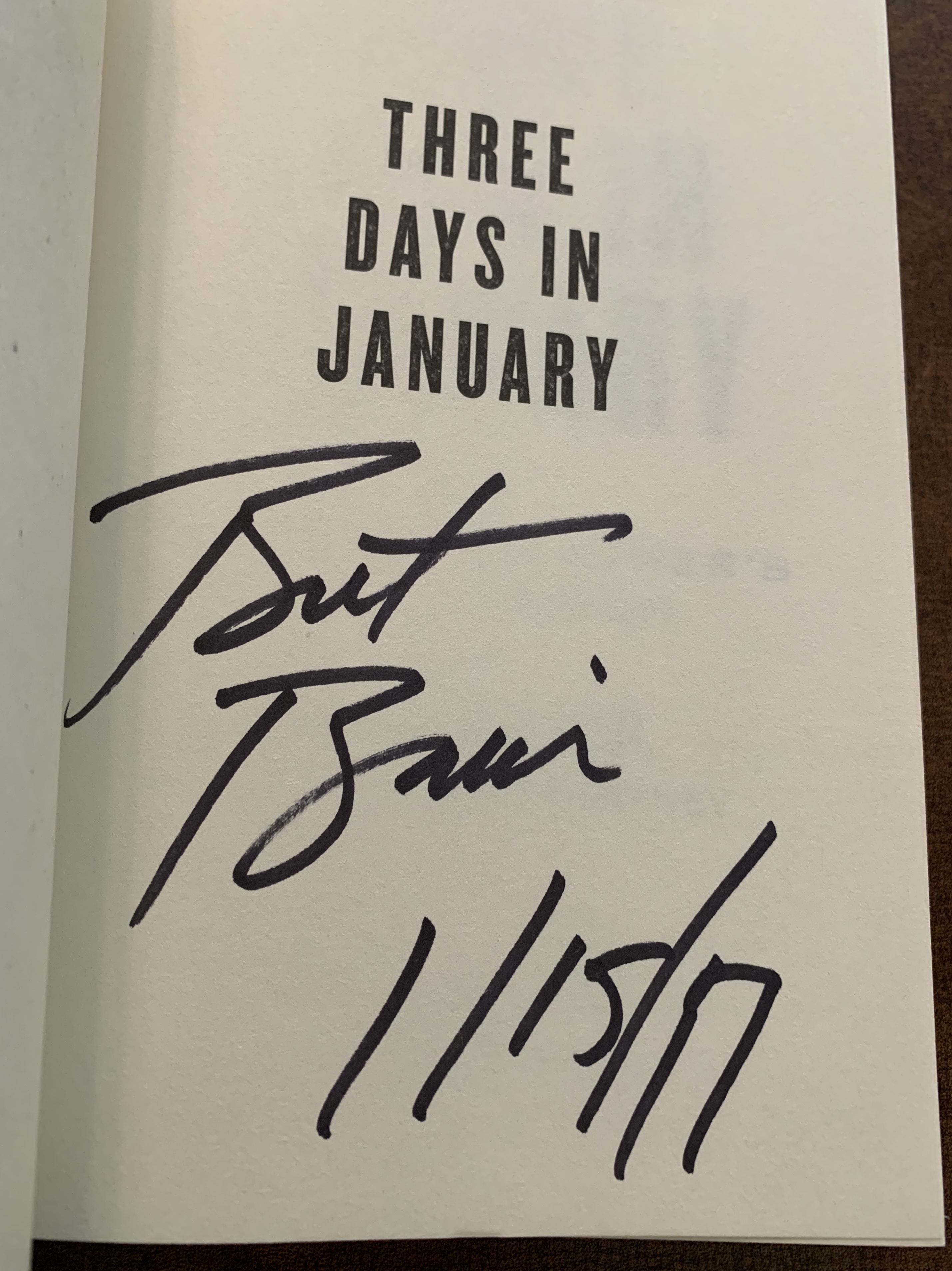 Three Days in January Dwight Eisenhower's Final Mission [SIGNED] by