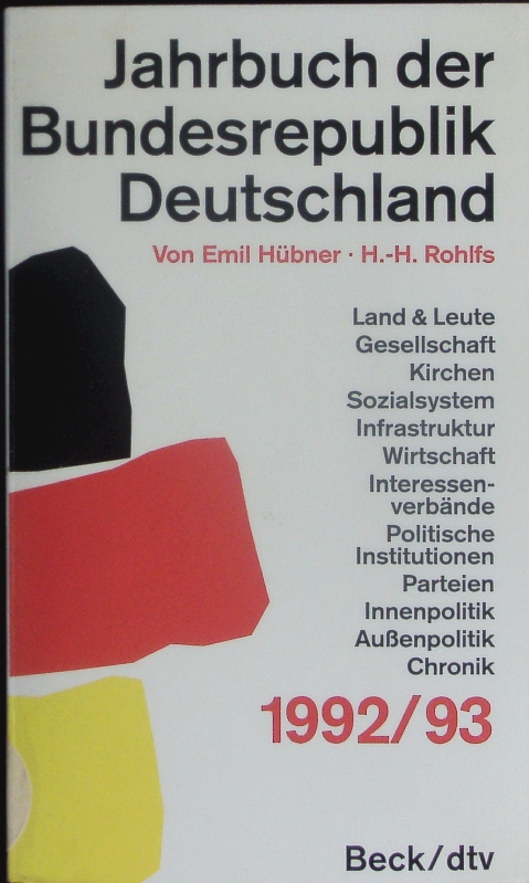 Jahrbuch der Bundesrepublik Deutschland. - Rohlfs, Horst-Hennek