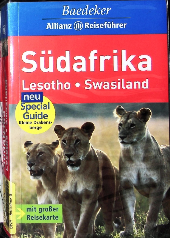 Südafrika. Lesotho - Swasiland - mit Special Guide Kleine Drakensberge und großer Reisekarte. - Unknown Author