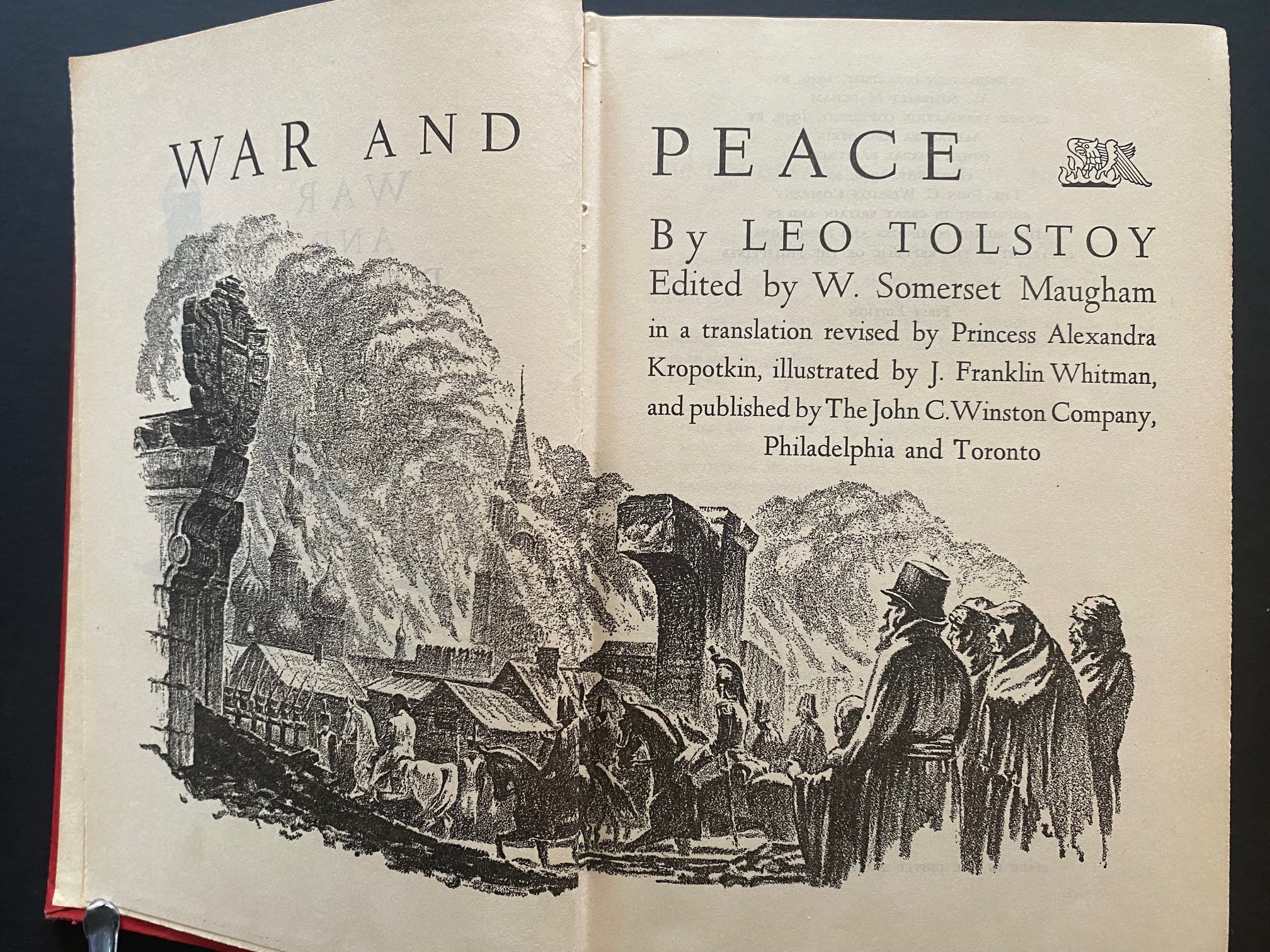 War and Peace de Leo Tolstoy: Good Hardcover (1949) 1st Edition | Dara
