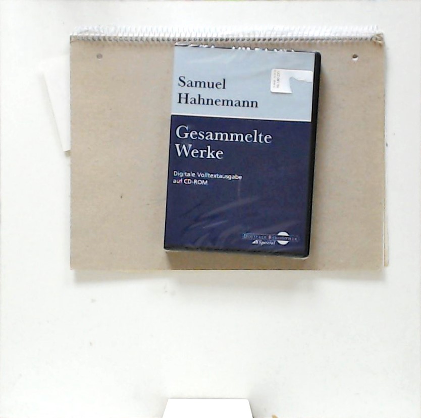 Samuel Hahnemann, Gesammelte Werke. CD-ROM für Windows 95/98/2000/Me/XP/NT. - Hahnemann, Samuel