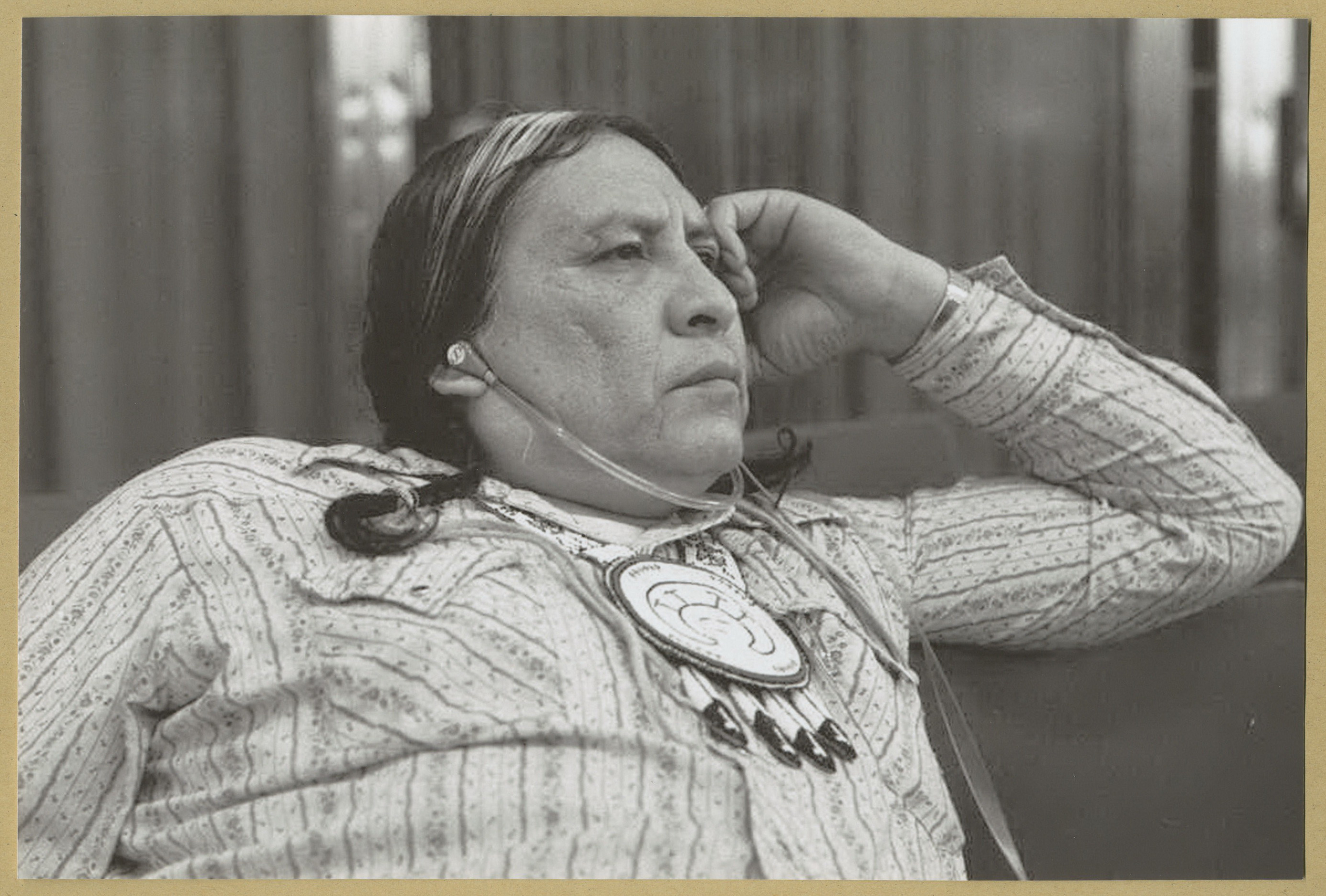 Chief Archie Fire Lame Deer (19352001) Signed guestbook page + Photo