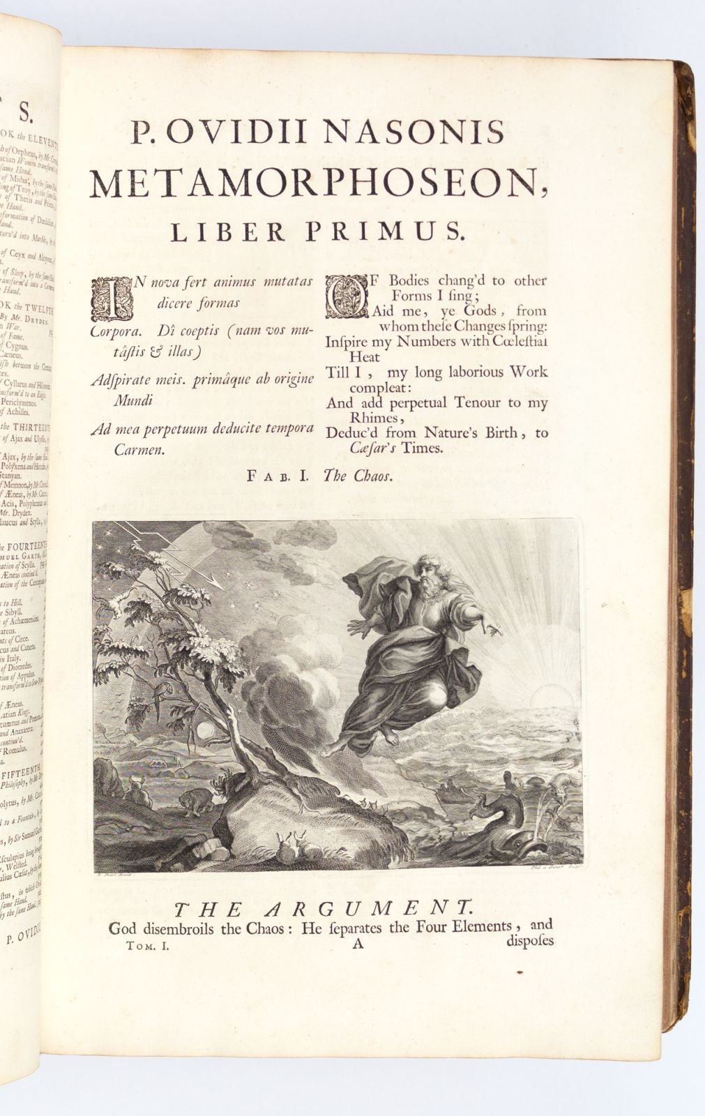OVID'S METAMORPHOSES, IN LATIN AND ENGLISH by PICART, BERNARD, and