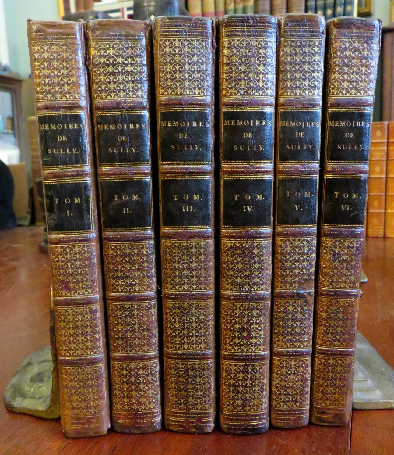 Maximilien de Bethune Duke of Sully French Statesman 1814 leather 6 vol. set [Good] [Hardcover]