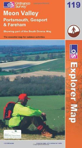Meon Valley, Porstmouth, Gosport and Fareham (OS Explorer Map): Showing part of the South Downs Way - Ordnance Survey