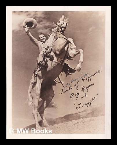 Roy Rogers black and white promotional photograph with facsimile ...