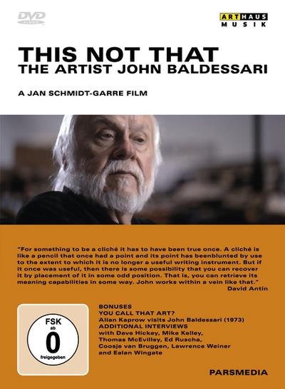 This not that, the Artist John Baldessari, 1 DVD - Jan Schmidt Garre
