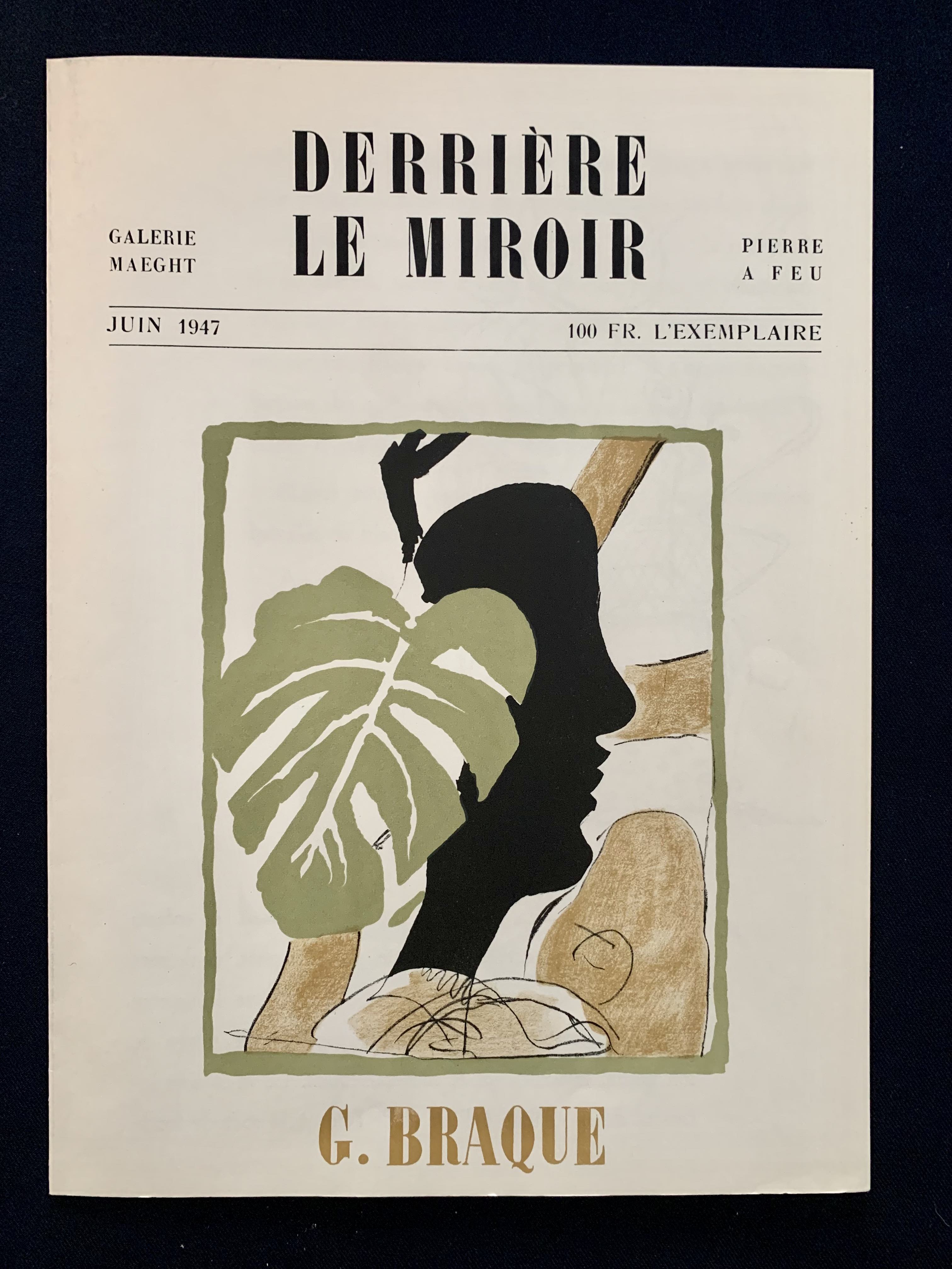 1949 Photolithograph Georges Braque Art Table de Toilette