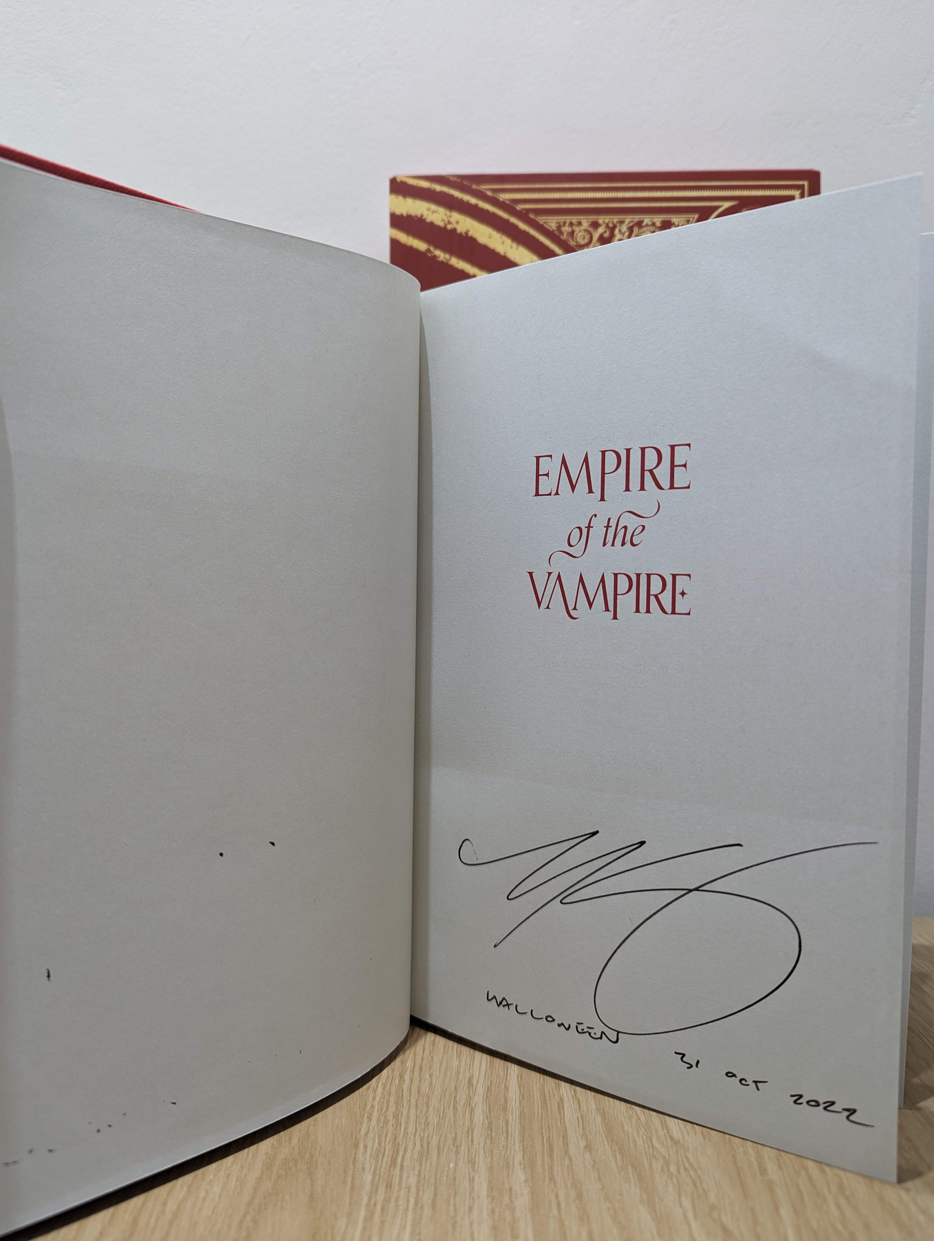 Empire of the Vampire Illustrated Deluxe Edition (Signed and Dated Editon) by Kristoff, Jay