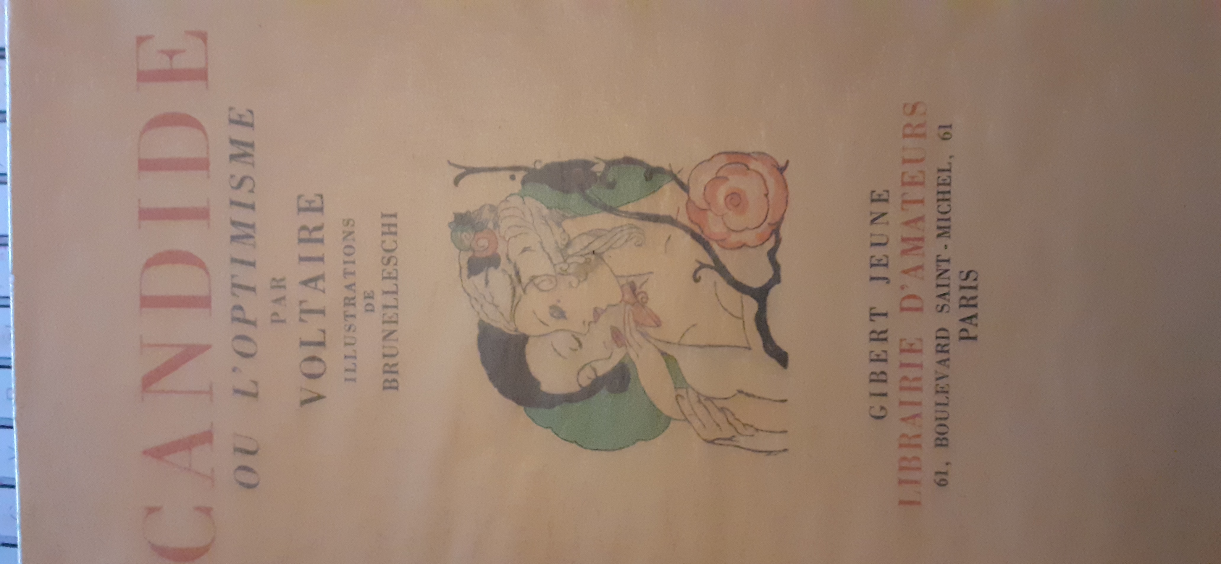 CANDIDE OU L'OPTIMISME par VOLTAIRE: bon Couverture souple (1921