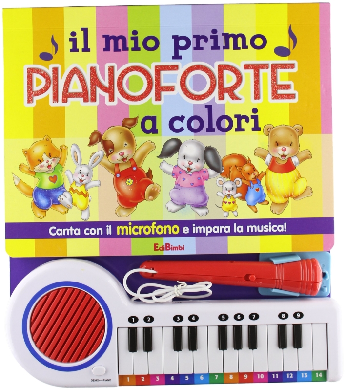 Il mio primo pianoforte a colori. Canta con il microfono e impara la musica!