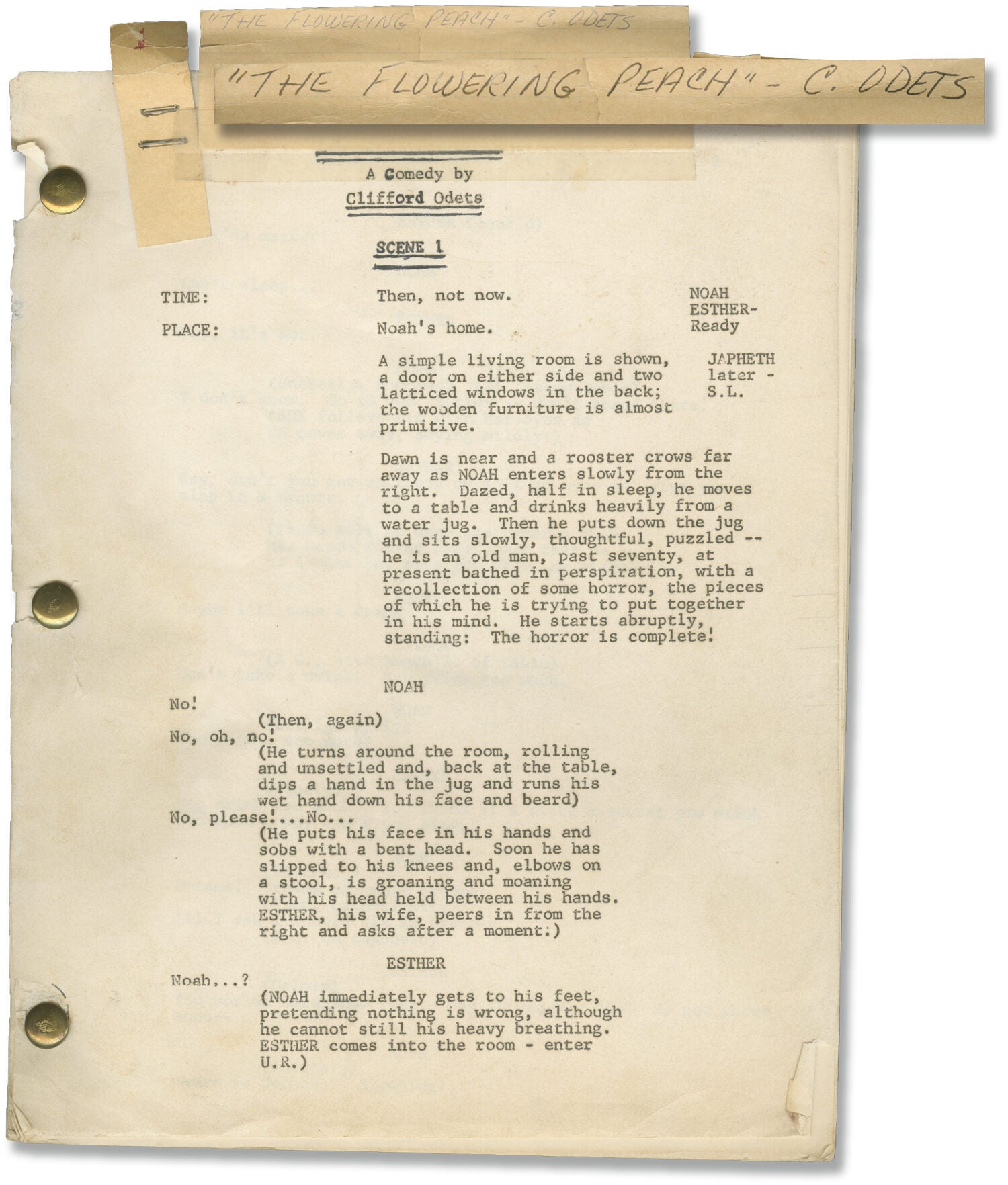 The Flowering Peach (Original script for the 1954 play) von Clifford ...