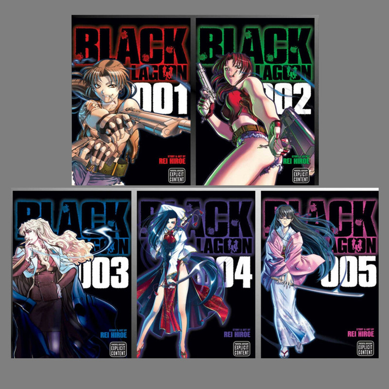 Black Lagoon English Manga Series By Rei Hiroe Set Of Book Volumes 1 5 By Rei Hiroe 11 Paperback Lakeside Books
