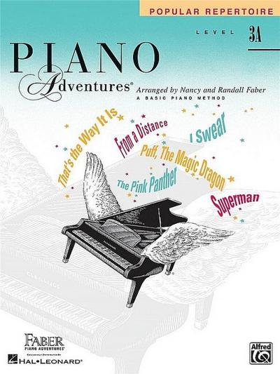 Piano Adventures, Level 3A, Popular Repertoire - Nancy Faber