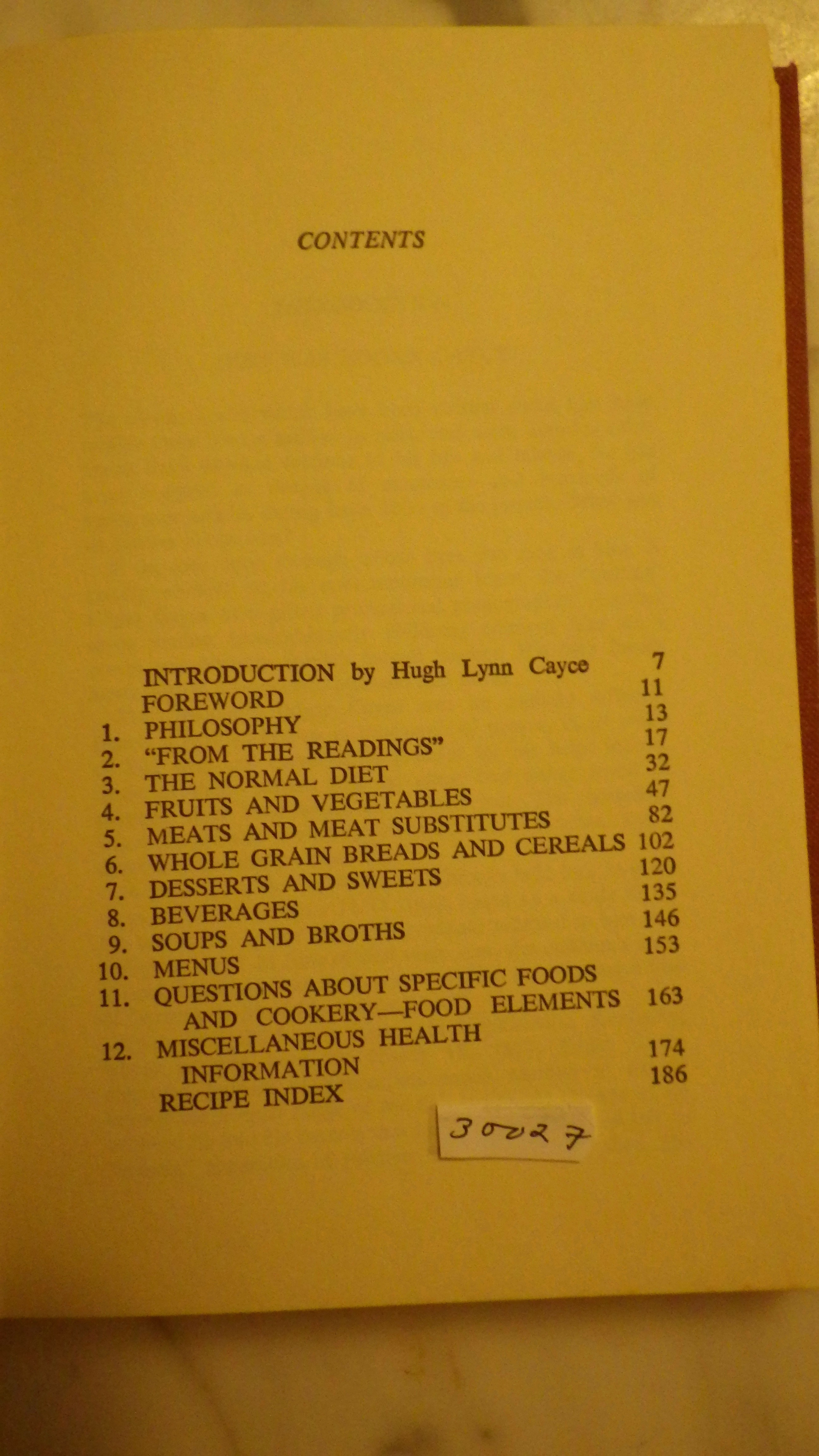 EDGAR CAYCE ON DIET HEALTH, 1969, Stated 1ST EDITION ,in Dustjacket