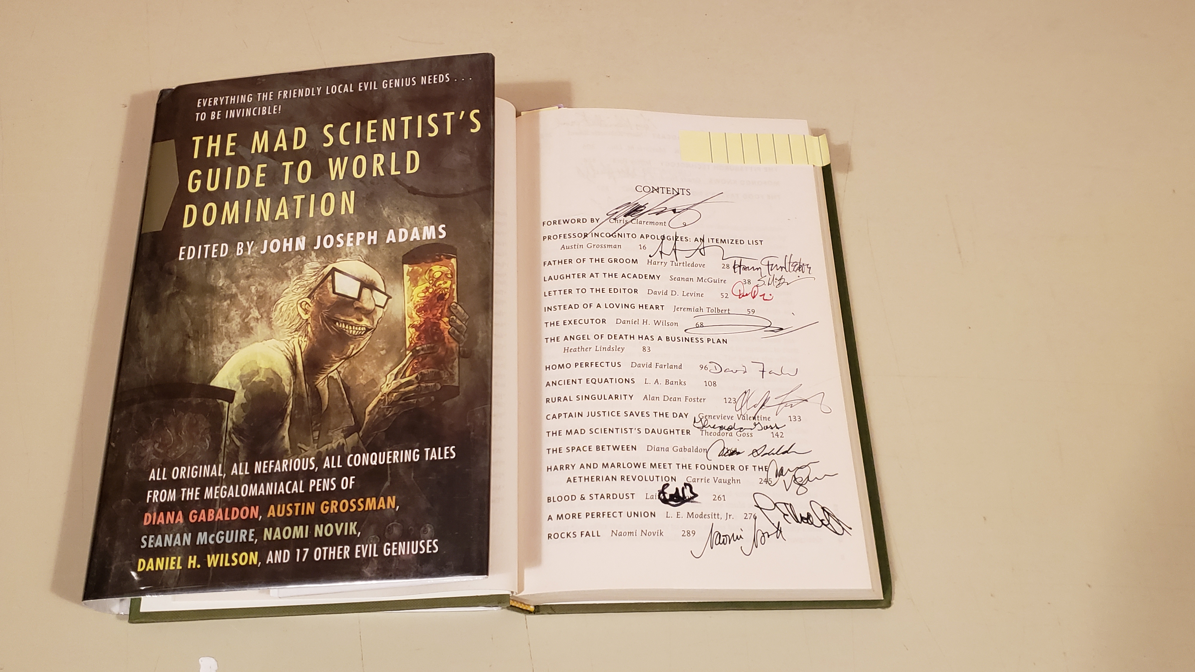 The Mad Scientist's Guide To World Domination: Signed - Adams, John Joseph