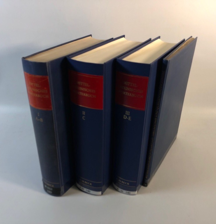 Mittellateinisches Wörterbuch bis zum ausgehenden 13. Jahrhundert. Bd. 1 - 3 + Abkürzungs- und Quellenverzeichnis - Prinz, Otto und Johannes Schröder