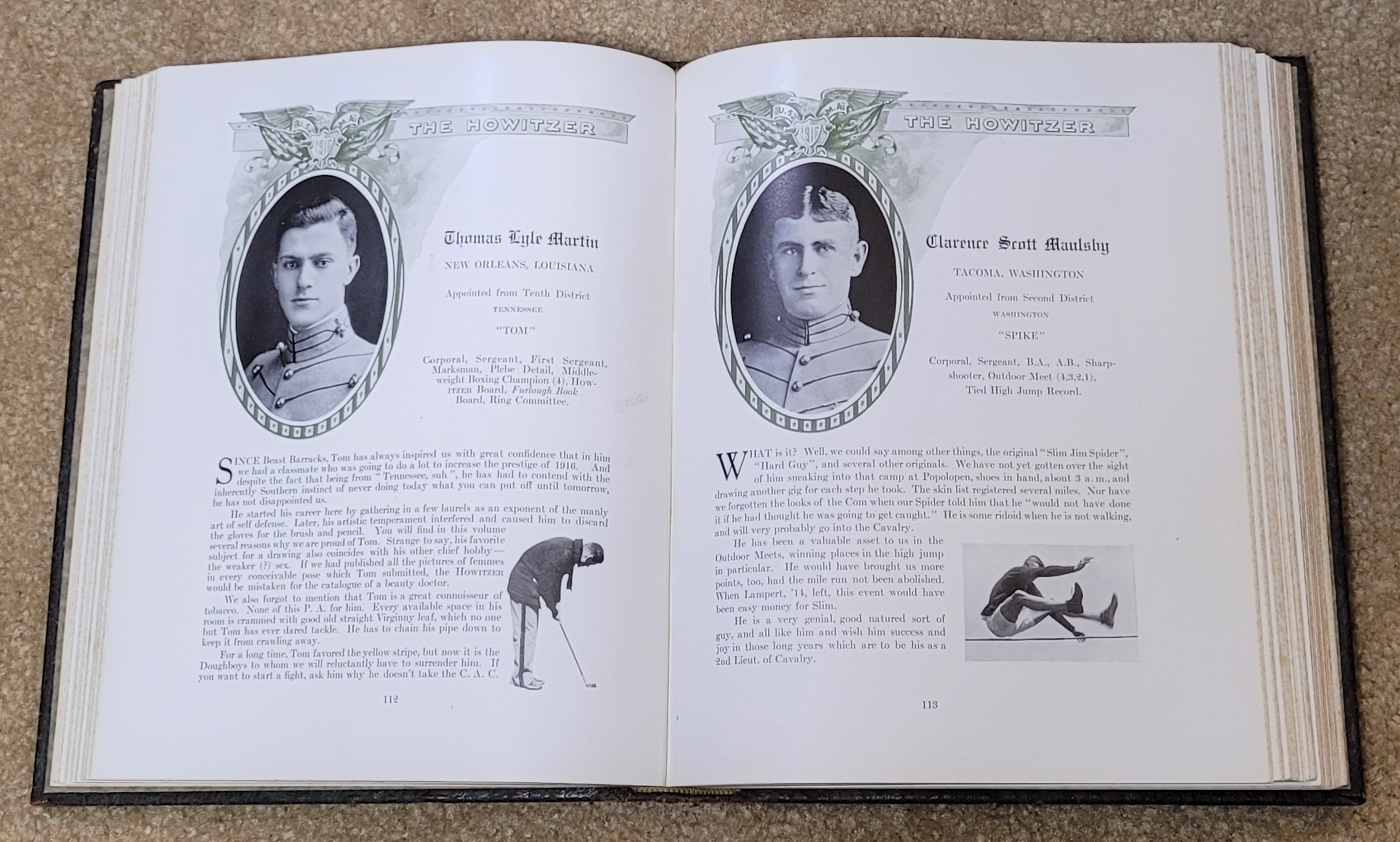 1916 Howitzer, Military Academy, West Point, NY Yearbook: Good ...