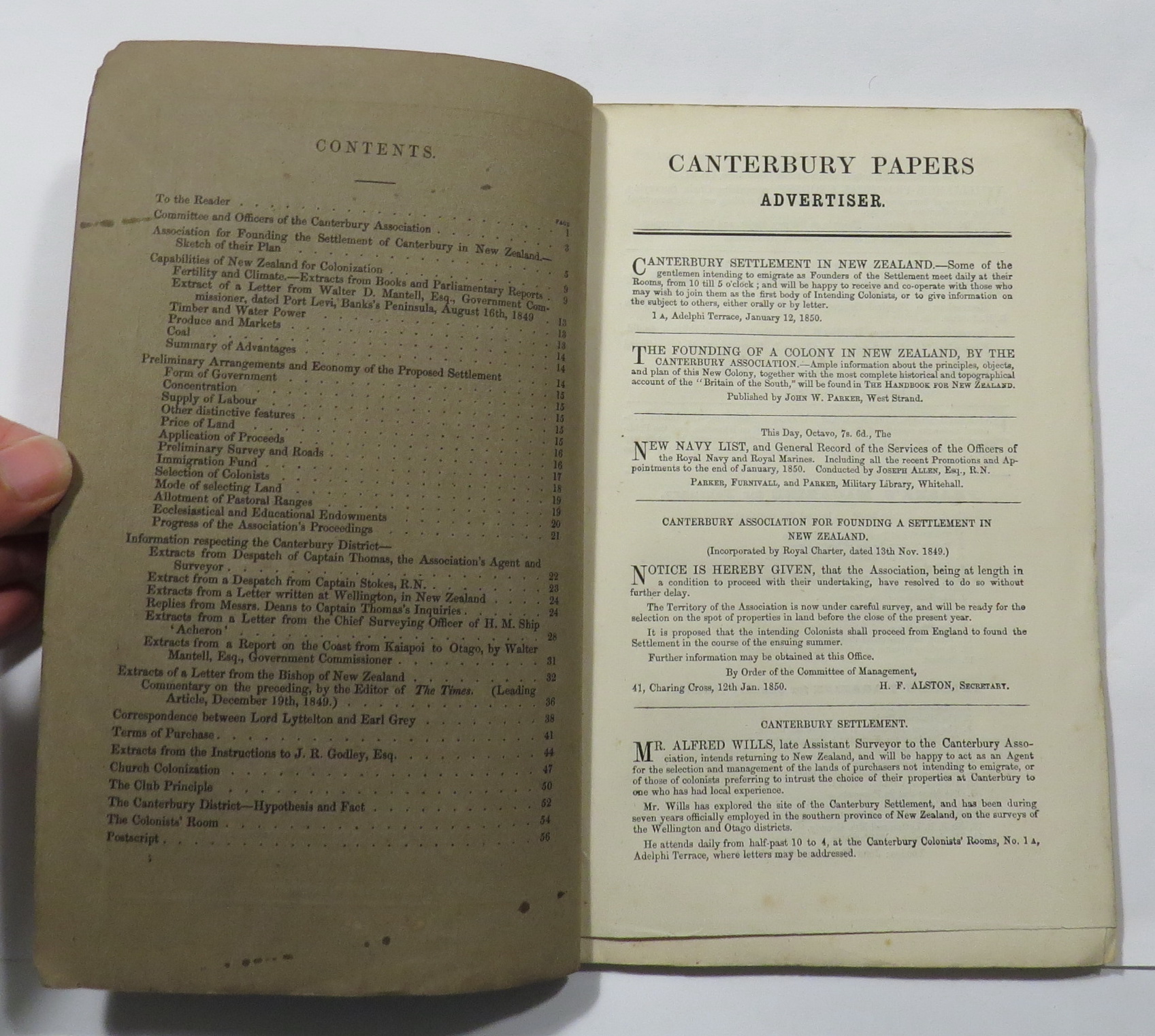 Canterbury Papers Numbers 16, 8 by [Canterbury Association, New