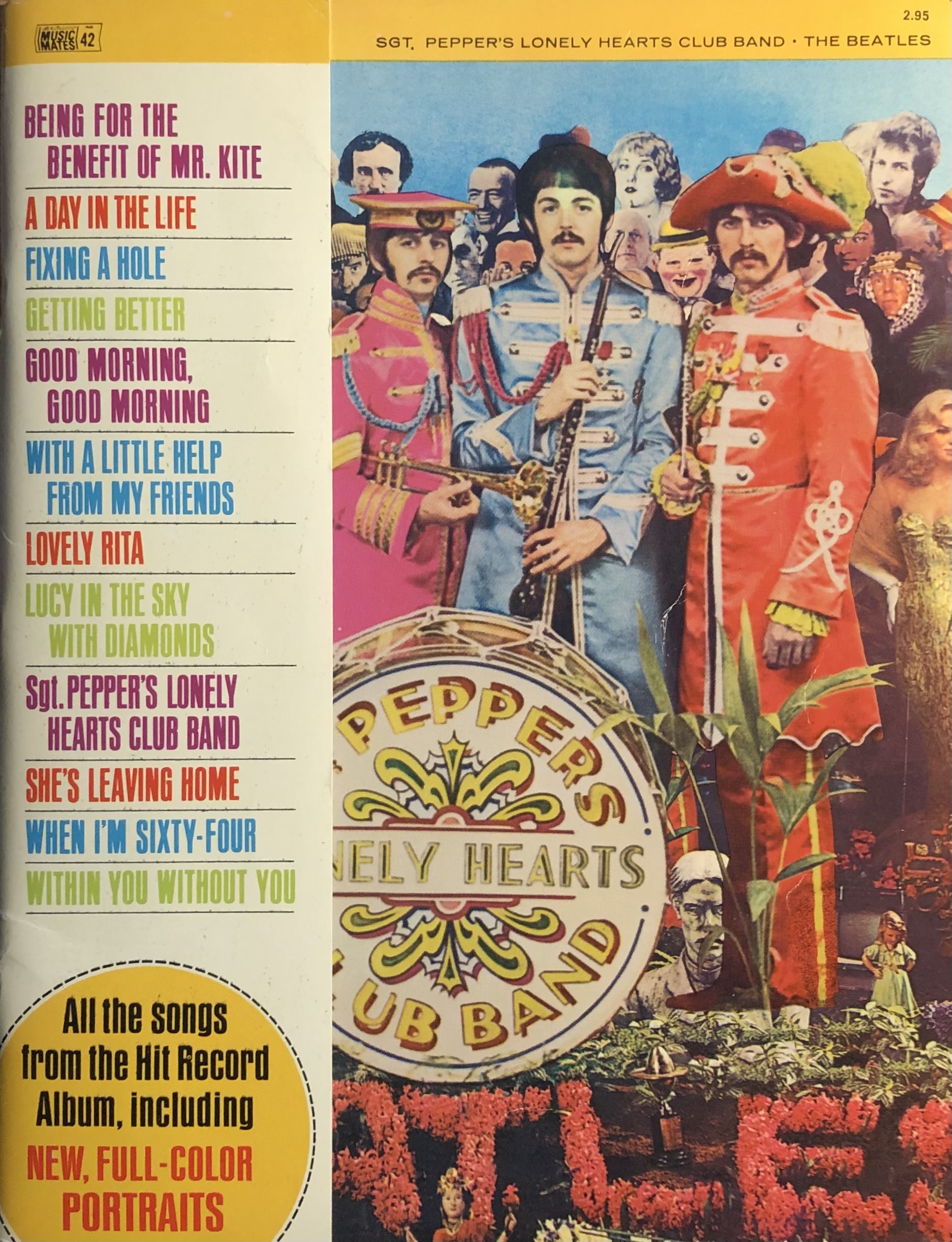 Sgt. Pepper's Lonely Hearts Club Band Songbook by Beatles: Near Fine Soft  cover (1967) 1st Edition | American Books & Papers