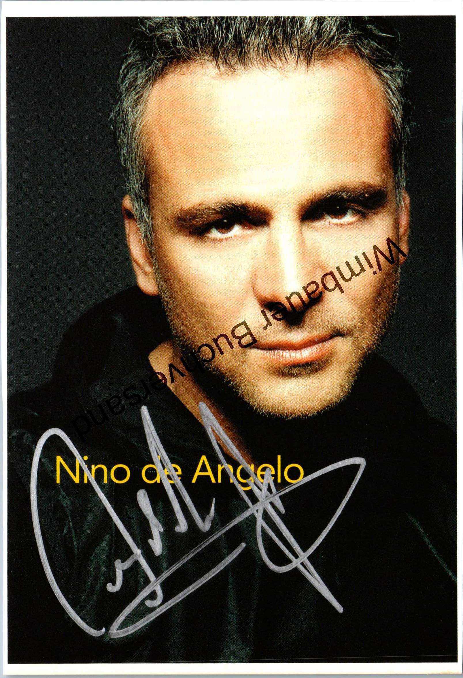 Original Autogramm Nino De Angelo /// Autogramm Autograph Signiert