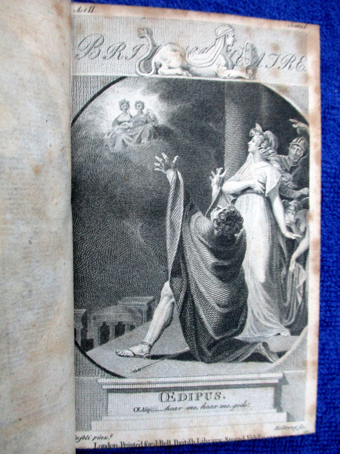 Oedipus. A Tragedy. Adapted for Theatrical Representation as performed at the Theatres-Royal, Drury-Lane and Covent-Garden. Regulated from the Prompt-Book. Bell's British Theatre. - Dryden and Lee.