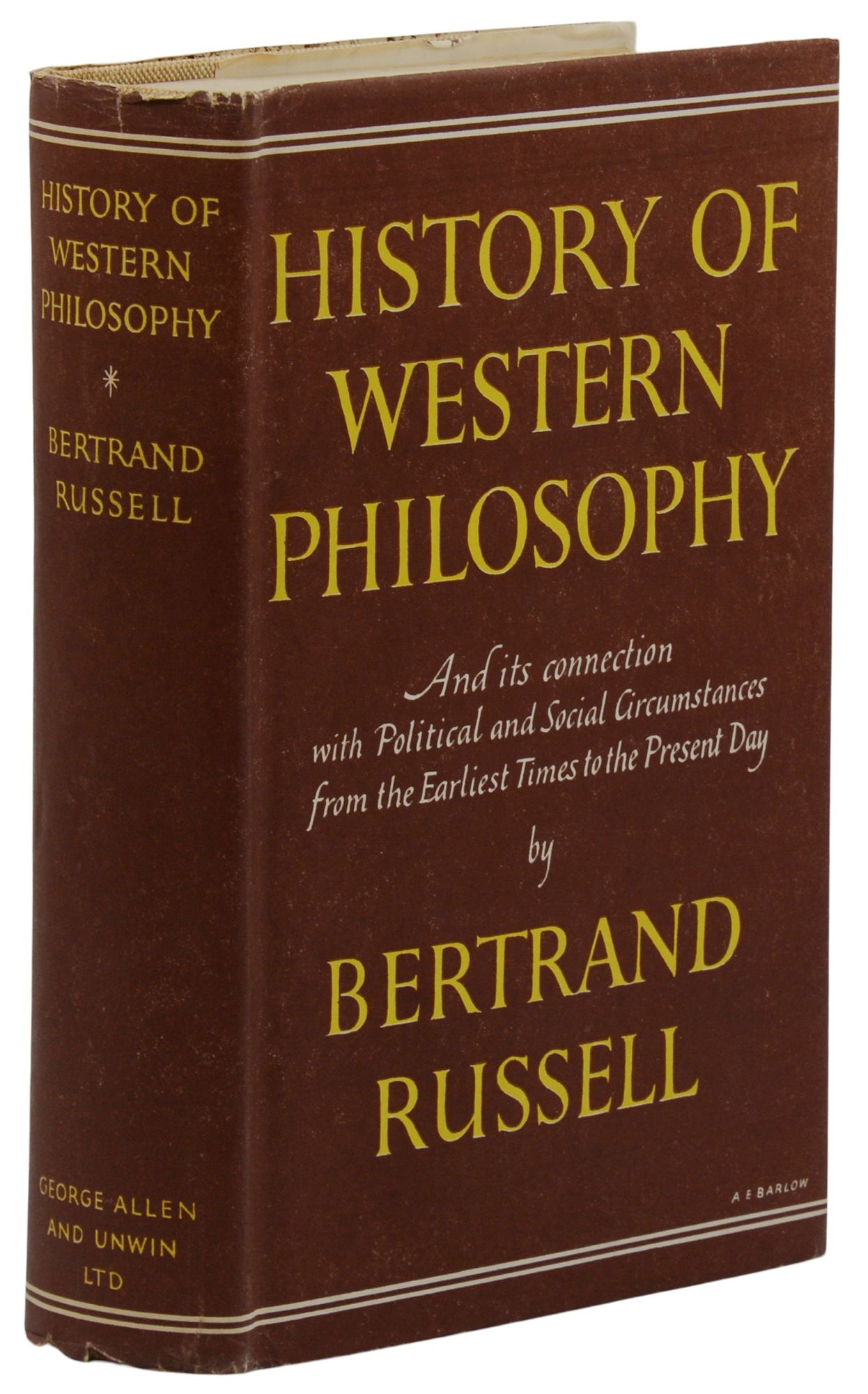 History of Western Philosophy by Russell, Bertrand: Near Fine (1946 ...