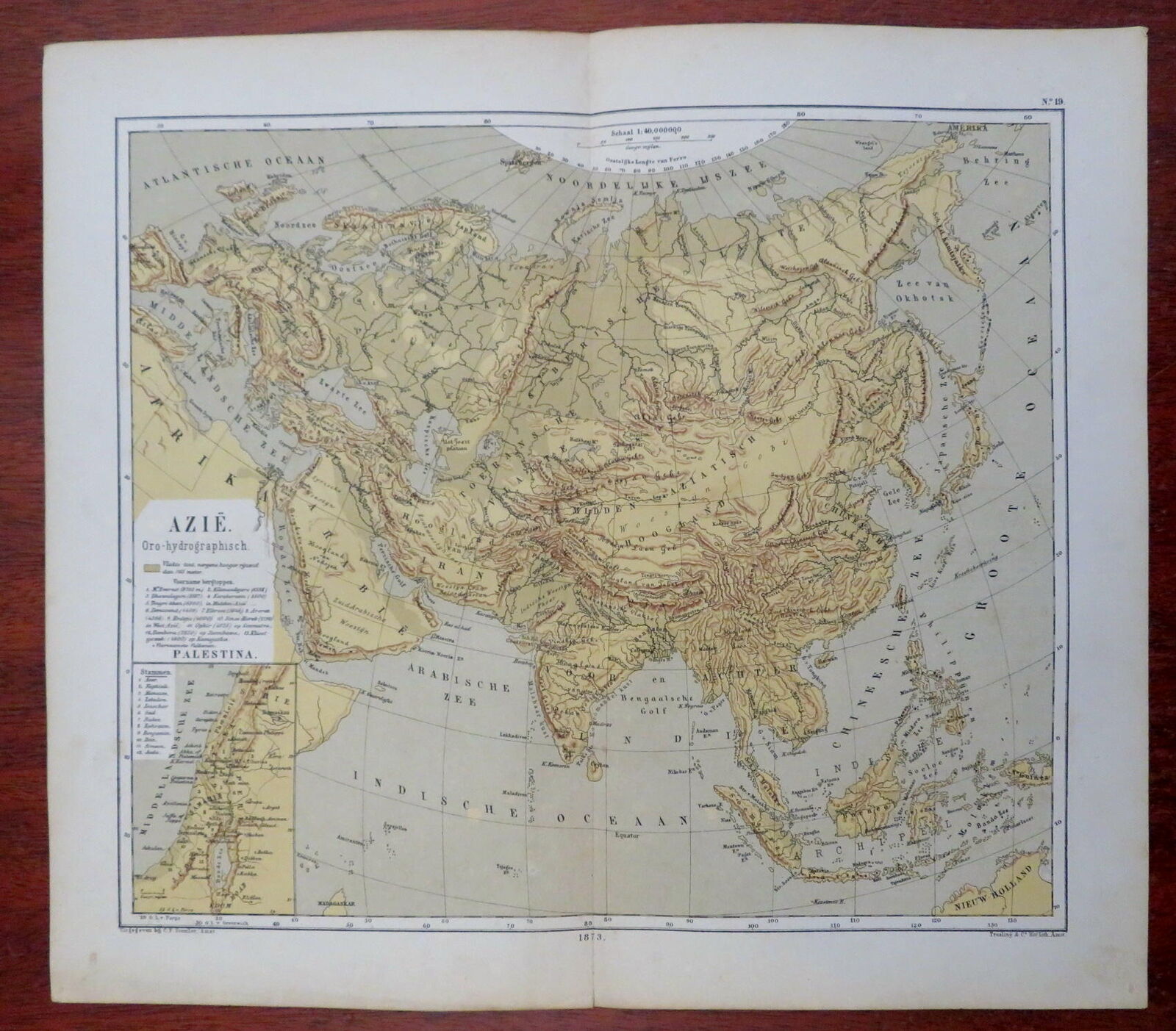 Asia Ottoman Empire Persia Arabia India China Japan Korea 1873 Stemler ...