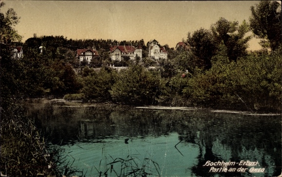 Ansichtskarte / Postkarte Hochheim Erfurt in Thüringen, Partie an der