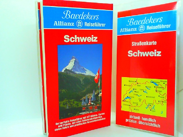Schweiz : [Ferien, Städte, Landschaften ; d. grosse ill. Reiseführer]. [Textbeitr.: Hans Rathgeb . Bearb.: Baedeker-Red.] / Baedekers Allianz-Reiseführer - Rathgeb, Hans (Mitwirkender)