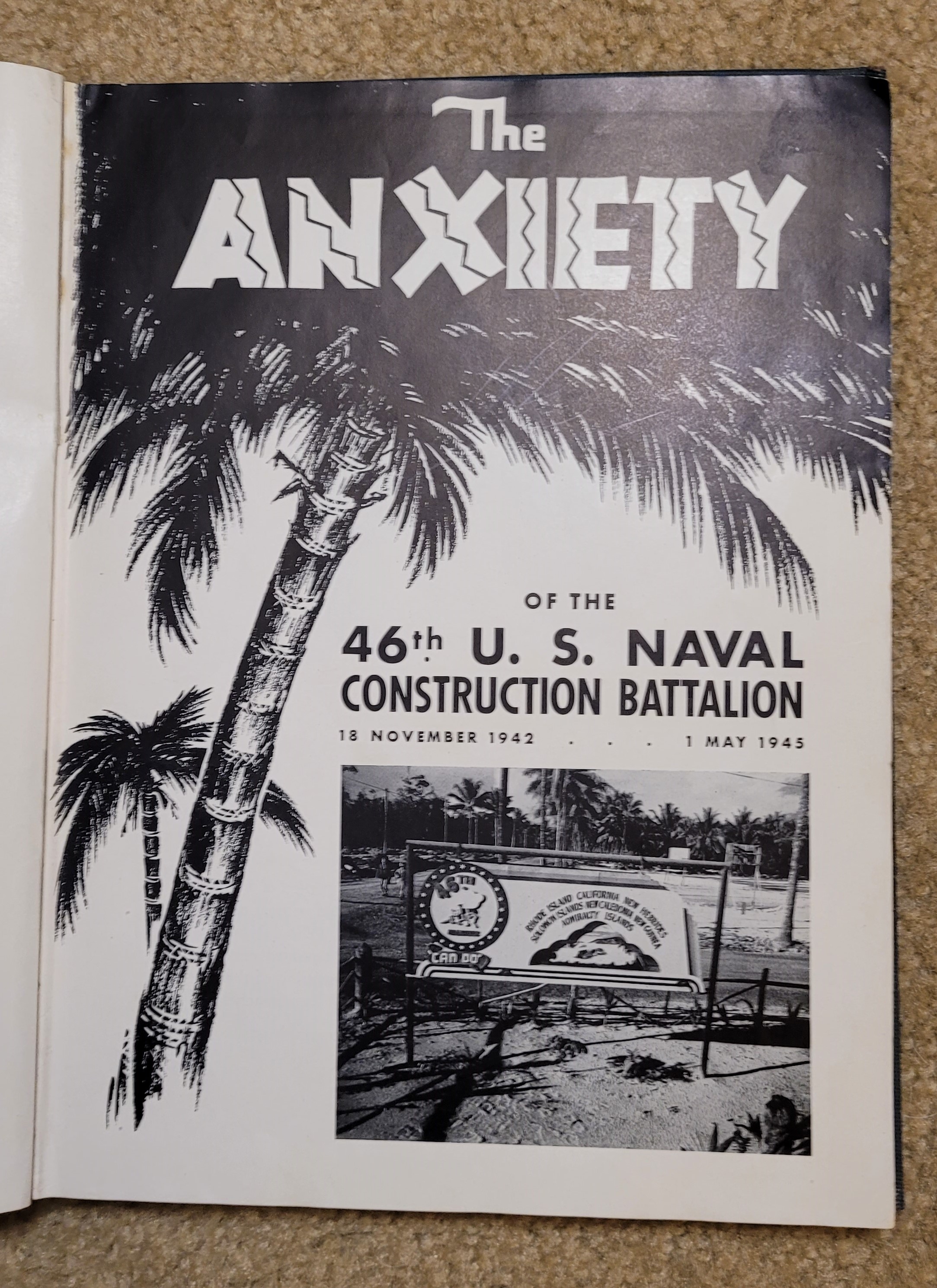 Seabees 46th Naval Construction Battalion Unit History WWII: Good ...